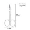 Stainless Steel Curved Nose Hair & Eyebrow Scissors for Men & Women