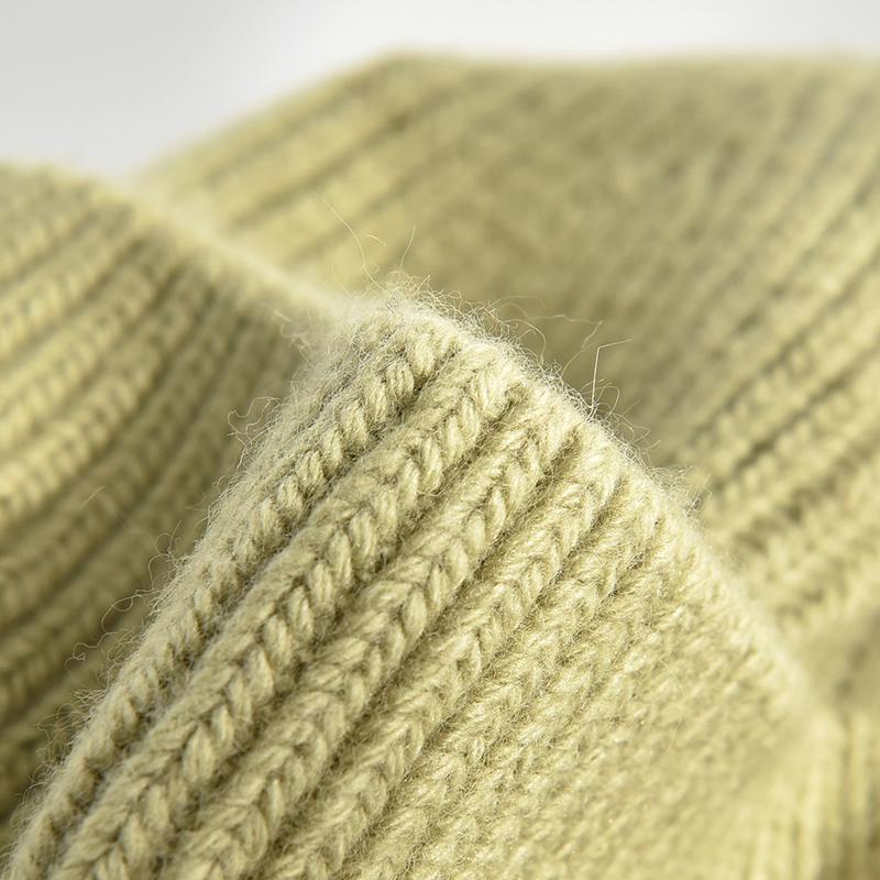 Custom Winter Knit Beanie Hat Soft Wool Hats for Women Men Unisex Wide Cuff Skull Tuque Cap With Custom Logo