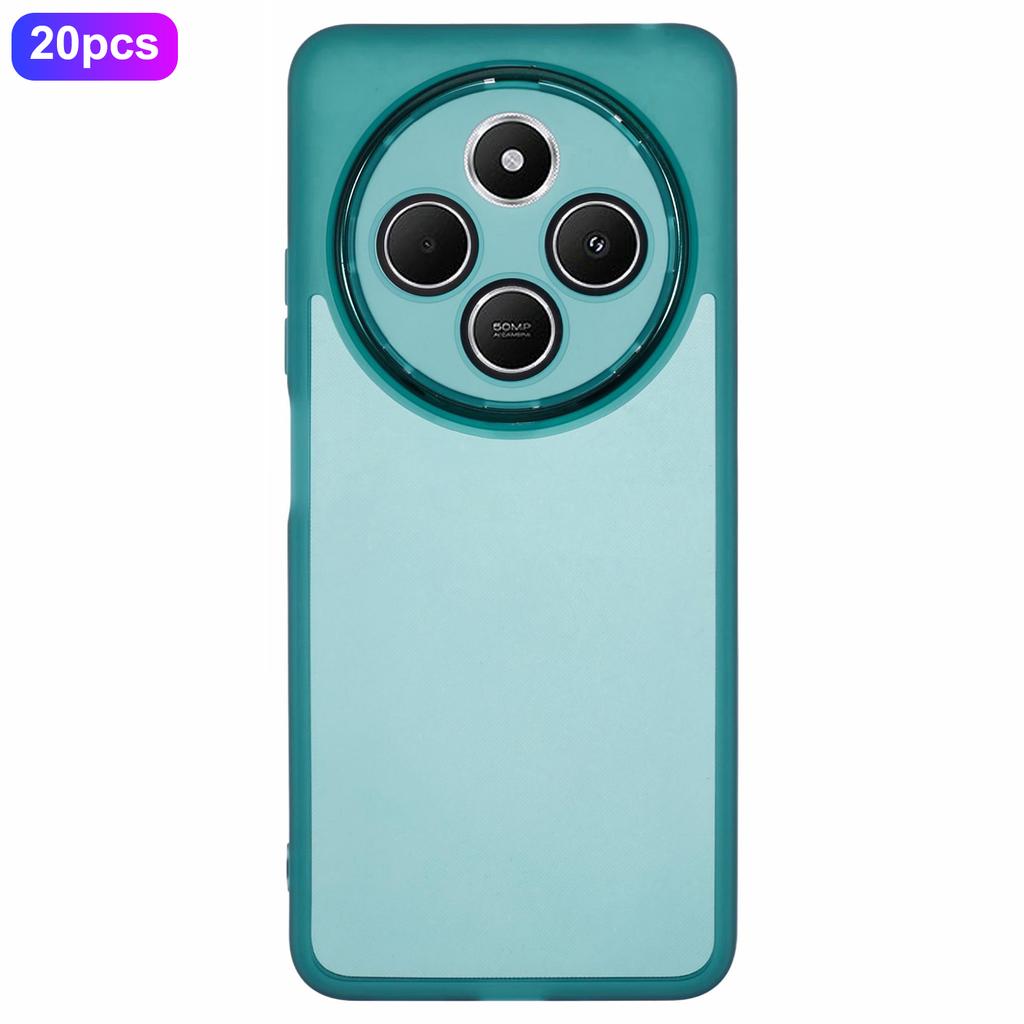Bulk Purchasing 20Pcs TPU Case for Xiaomi Redmi 14C 4G/14R 5G/Poco C75 4G Electroplated Camera Frame Phone Cover Precise Cutouts