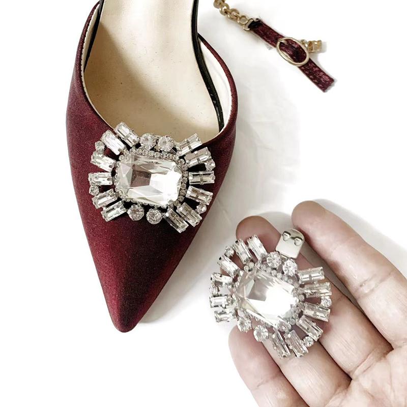 Removable Lady Shoe Clips Wedding Bride Shoes Decoration For Women Girls High Heel Jewelry Accessories