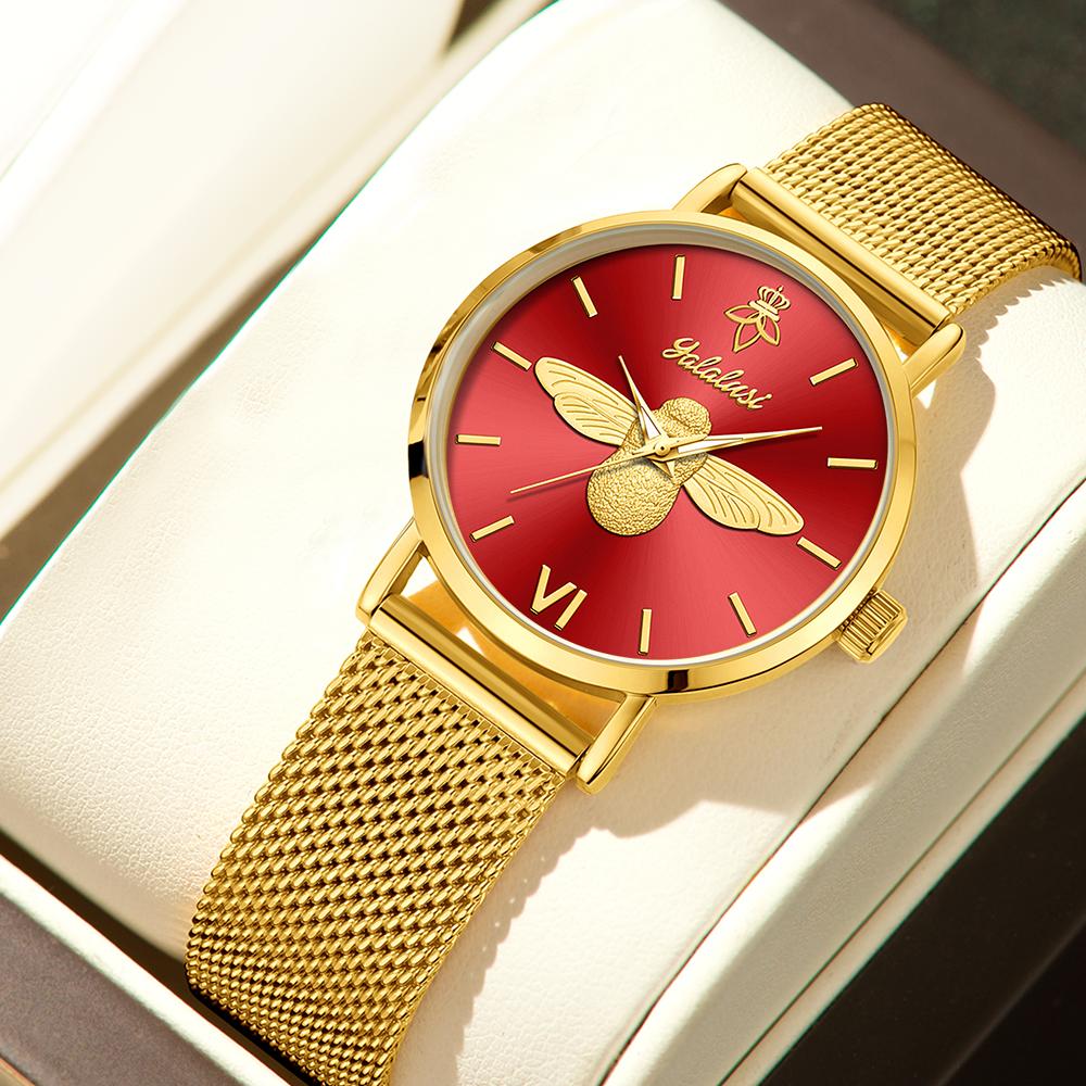 YaLaLuSi Fashionable Women's Waterproof Quartz Bracelet Watch: An Elegant Business Gift Reloj Mujer Watch for Ladies