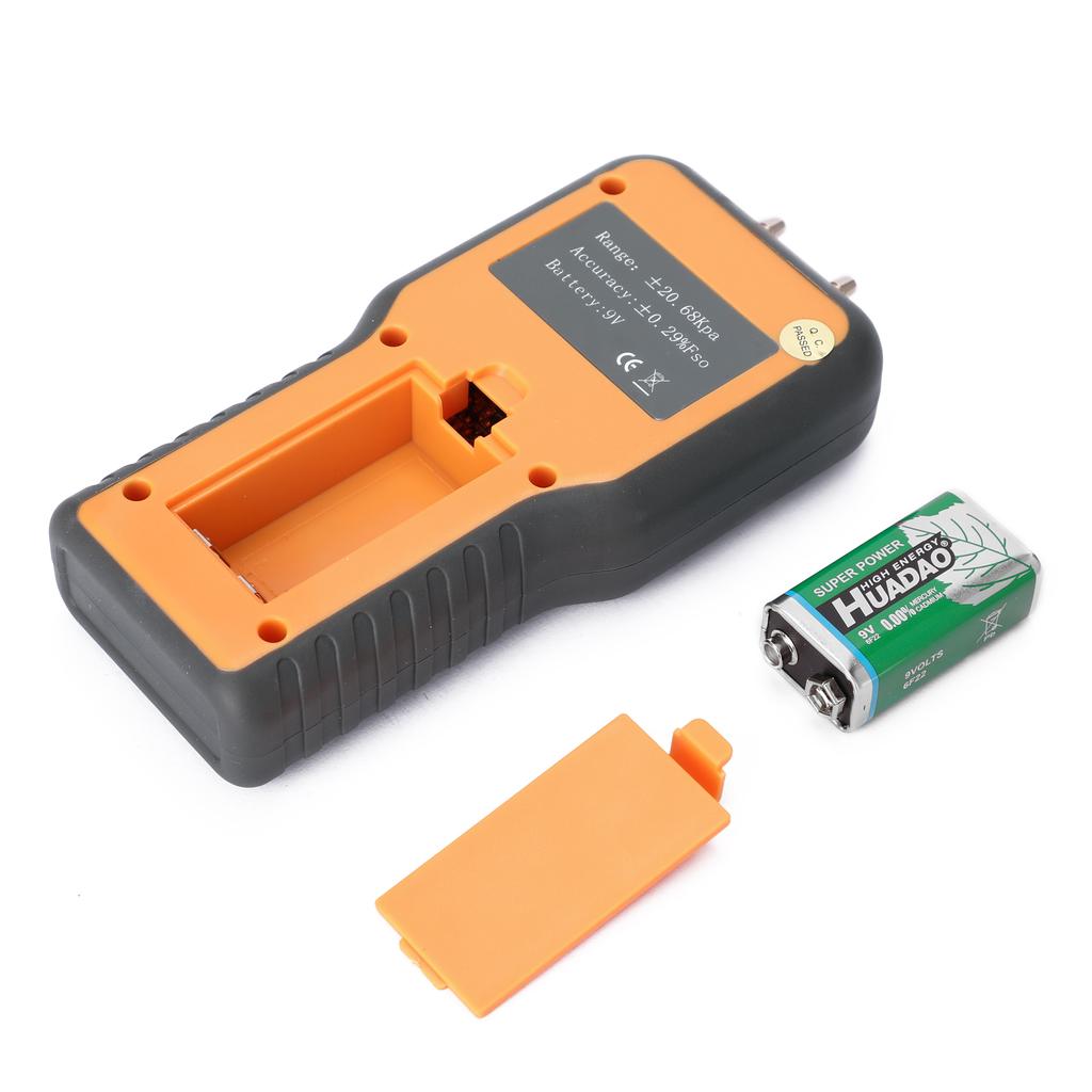 Digital Manometer LCD Display  Celsius   Fahrenheit  Switchable 12 Pressure Units Adjustable Indoor Temperature KTY