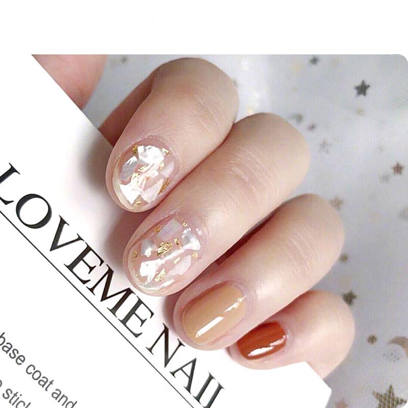 Камень-ракушка для дизайна ногтей, ультратонкая натуральная ракушка для дизайна ногтей, золотая и серебряная наклейка из фольги, аксессуары для дизайна ногтей