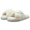Puma Fluff X Strap Slide Whisper White Women Sneakers Black 384936-02