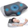 This Memory Foam Pillow Relieves Neck Pain. [Concave Hollow Design for Ear and Back Areas, New Modal Cotton Material, Adjustable Pillow Cover]