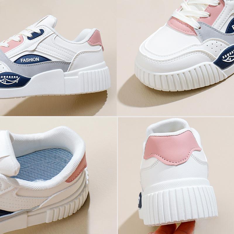 Autumn Easy Wear Shoes New Ins Female Student Raise the Bottom Sports Board Shoes Casual Shoes Fashion