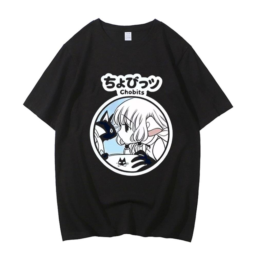 Chobits cotton shirt men graphic 2000s anime kawaii t-shirt Comfortable streetwear harajuku Trendy Pop Culture Digital2