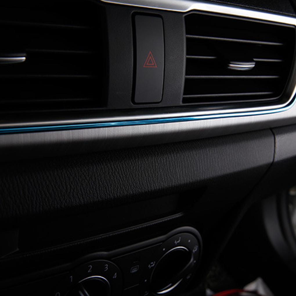 Автомобильная декоративная полоса для внутренней и внешней отделки 5 метров Внутренняя молдинговая отделка Линия отделки Вставка на приборную панель Дверная панель Декор