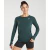 Vital Seamless 2.0 Light Long Sleeve Top Woodland Green Marl B4a8c Ebtf
