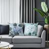 2 Pack Light Blue Hydrangea Pillow Covers Double Sided Print Watercolor Floral Cushion Cases Home Decor For Sofa Bedroom