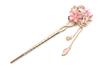 Miaomyao Single Japanese Hair Pink Pink Flower Cherry Hair Accessory [Miaomyao] Hairpin, Hairpin, Style, Tomesode, Ornament, Metal, Gold, Crystal,
