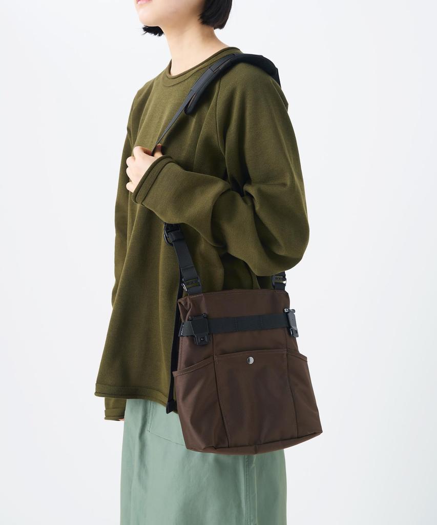 Snow Peak Recycled Cordura Shoulder Bag Shoulder Crossbody Brown One SB-26SU015 - Bag, Bag, Men's & Women's,