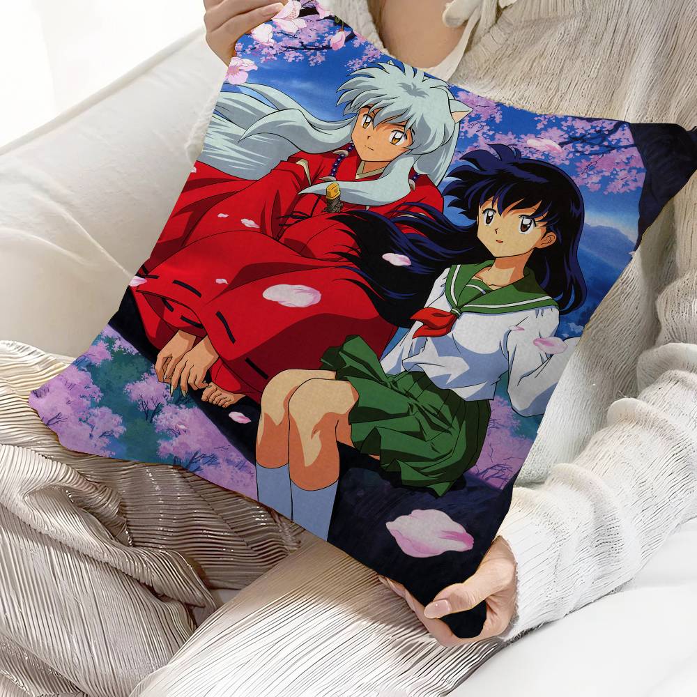 I-Inuyasha Anime Cushion Cover Polyester Sofa Cushions Decorative Throw Pillows Home Decoration Pillowcover