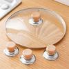 Universal Pot Lib Knobs Caps Wooden Heat-Resistant Anti-scald Cooking Pan Lid Covers Replacement Lifting Handle Kitchen Cookware Handgrip