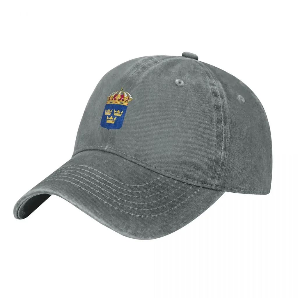 Sweden coat of arms Baseball Cap Wild Ball Hat Big Size Hat Golf Luxury Man Hat Women Hats Men's