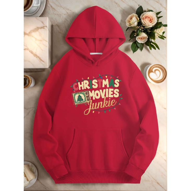 Women's Christmas Movie Fan Hoodie Set - Comfortable & Fashionable Casual Style