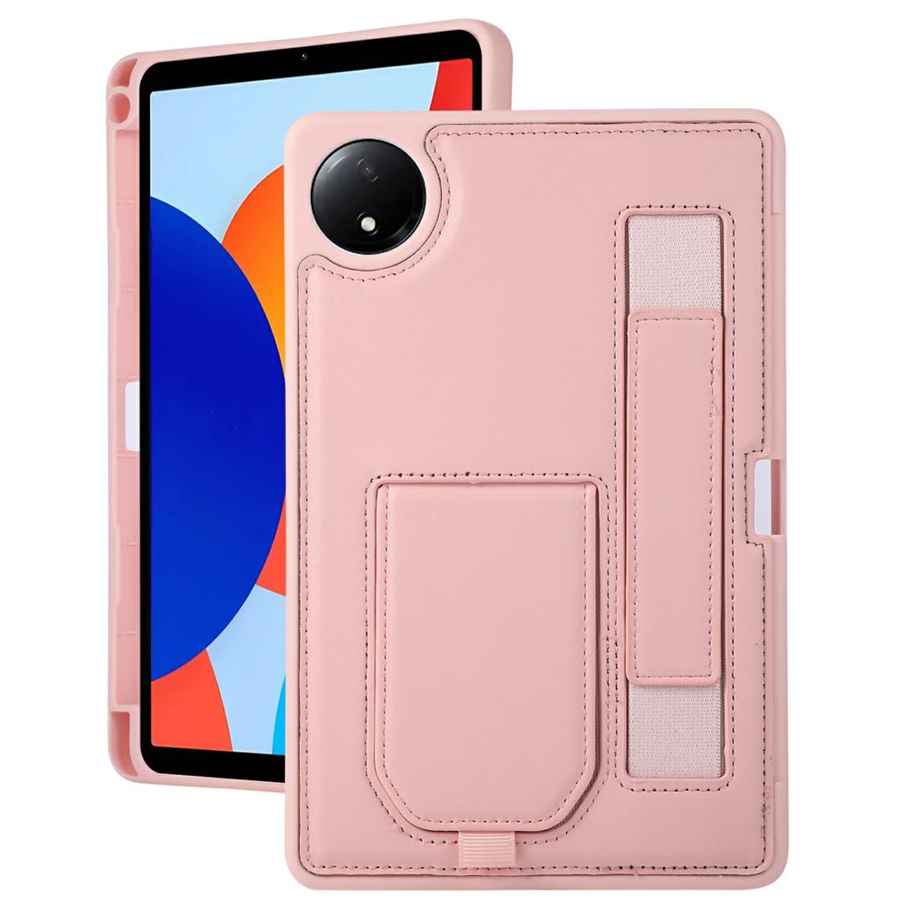 Чехол для Xiaomi Redmi Pad SE 4G 8,7 дюйма с подставкой, чехол-обложка из ПУ + ТПУ для планшета с ремешком на запястье / слотом для стилуса