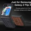 Case for Samsung Galaxy Z Flip 5funda Bamboo Wood Pattern Leather Cover Luxury Coque for Galaxy Z Flip 5 Case Capa