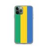 Coque iPhone - Drapeau Gabon - iPhone 11 Pro - Souple - Design Fin - Plastique Transparent