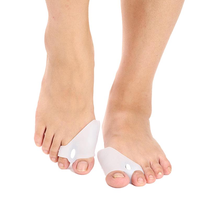 Adjustable Silicone Toe Separator & Corrector for Overlapping Thumb and Little Toe Alignment