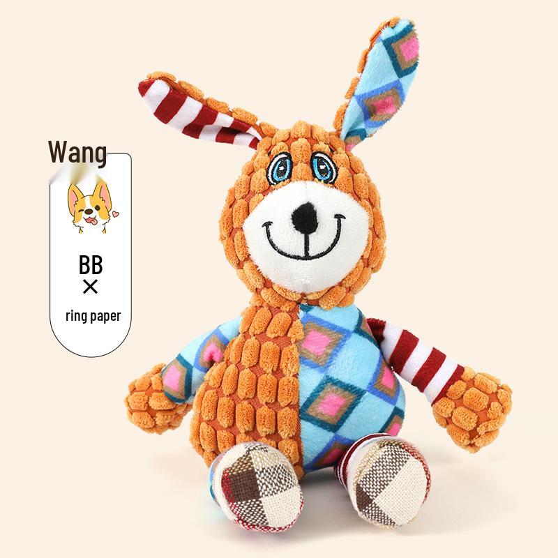 Interactive Cotton Rope Dog Toy with Plush & Sound Features