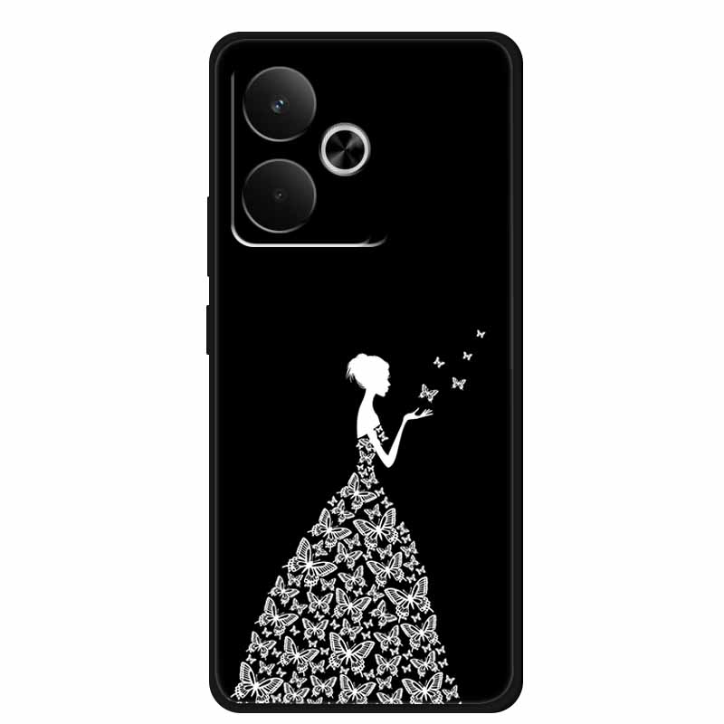 For Realme GT 7T Case 7 T Coque Popular Black Silicone Soft Back Cover Case For Realme GT 7 T Phone Case Cover RealmeGT 7T 7 T