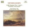 CD MENDELSSOHN-BARTHOLDY, F. - Mendelssohn:Cello Sonatas 8550655 Naxos 1994 US Classical Used