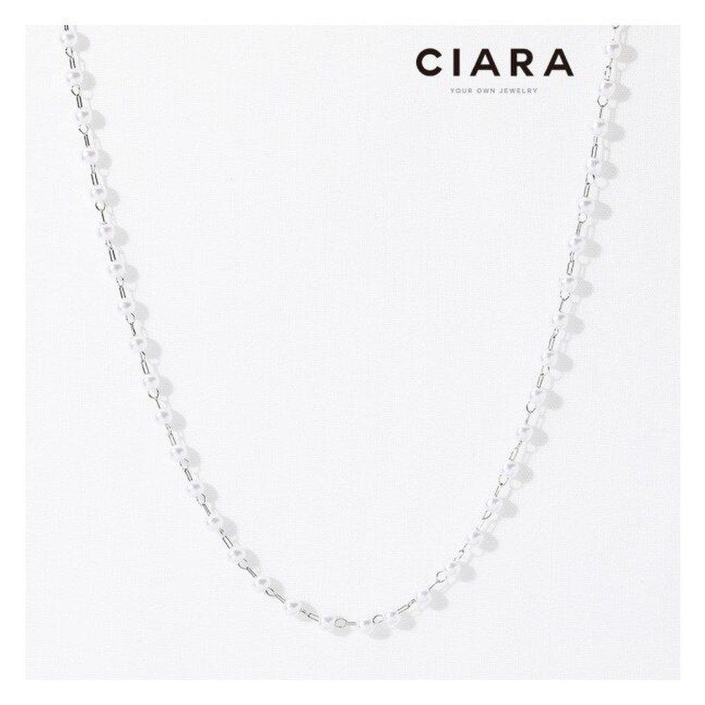 Ciara Surgical Steel Ottaviano Waterdrop Simple Pearl Necklace