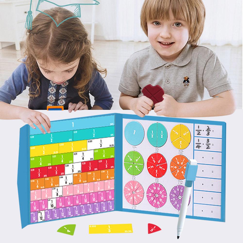 Магнитные радужная дробь плитки круги магнитная дробь обучающая математическая игрушка Великобритания