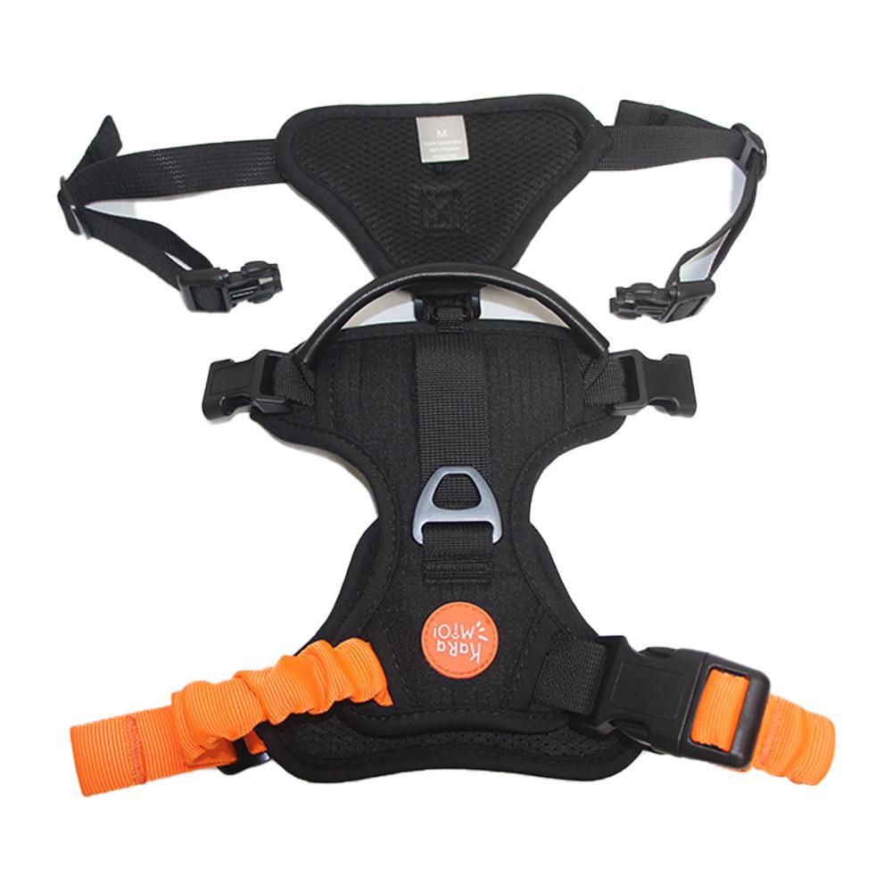 Разделенная грудь и спина для собак из нейлоновой резины, взрывобезопасный ремень для защиты груди домашних животных, плотно прилегающий ремень для контроля за собаками