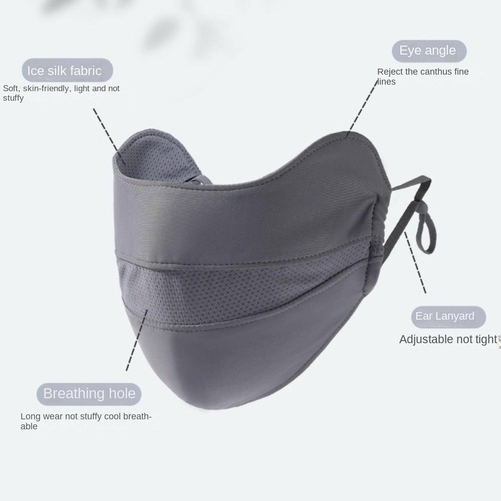 Washable Sunscreen Mask Breathable Anti-sun Mask New Face Veil Gift