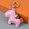 Animal PU Leather Hanger Carrying On Money Pocket Bag Pendant PU Horse Keychain Bag Ornament