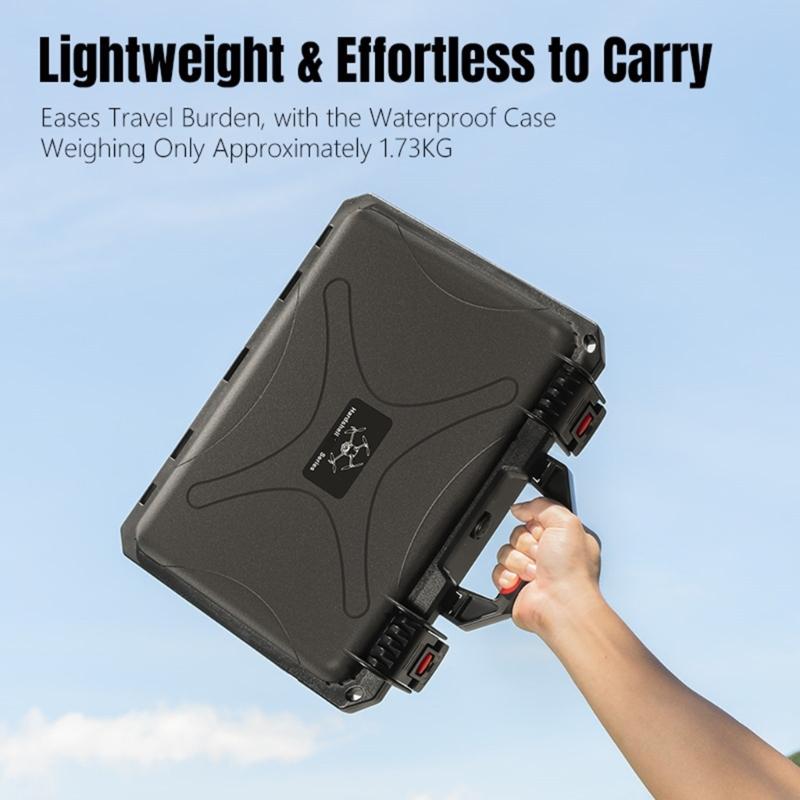 High Impact Resistance ABS Carrying Case with EVA Reinforcement Compatible for Mini Drones Models Offering IP67 Waterproof