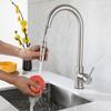 Stainless Steel Kitchen Faucet Single Hole Pull Out Spout Kitchen Sink Mixer Tap Stream Sprayer Head Chrome/Black Mixer Tap