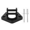 RV Awning Base 3825.RV.032922 Solid Aluminum Bottom Foot Black for Sunchaser II Heavy Duty End Plug Rounded Hardware