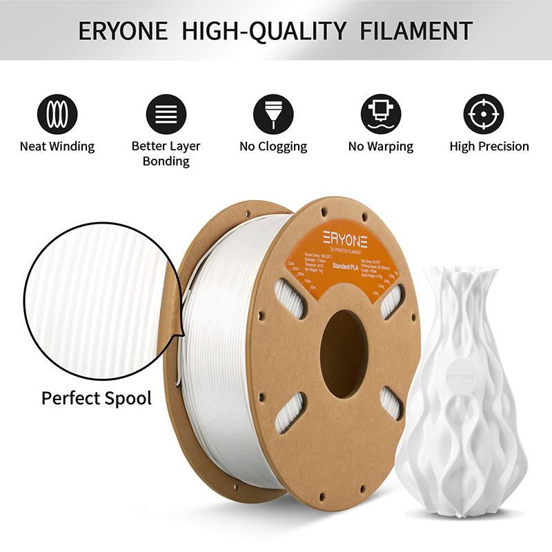 ERYONE PLA 3D Printing Filament 1.75MM Diameter Regular