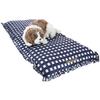 Nano Fine Bed Cool Pet Bed для домашних животных, устойчивый к запахам, OCTAVE Gingham Check Frill для собак, кошек, расходных материалов, подушек, футонов, антибактериальных, (ОДНА кровать, темно-синий)