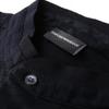 Emporio Armani Мужская однотонная фактурная футболка-поло с коротким рукавом FW23 Топы Темно-синий 3R1F71-1JGYZ-09J4