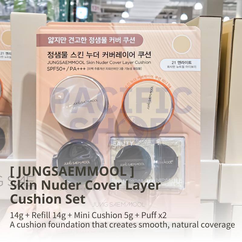 [JUNGSAEMMOOL] Тональная основа-кушон Skin Nuder Cover Layer 14 г + Сменный блок 14 г (Номер 21, 22)