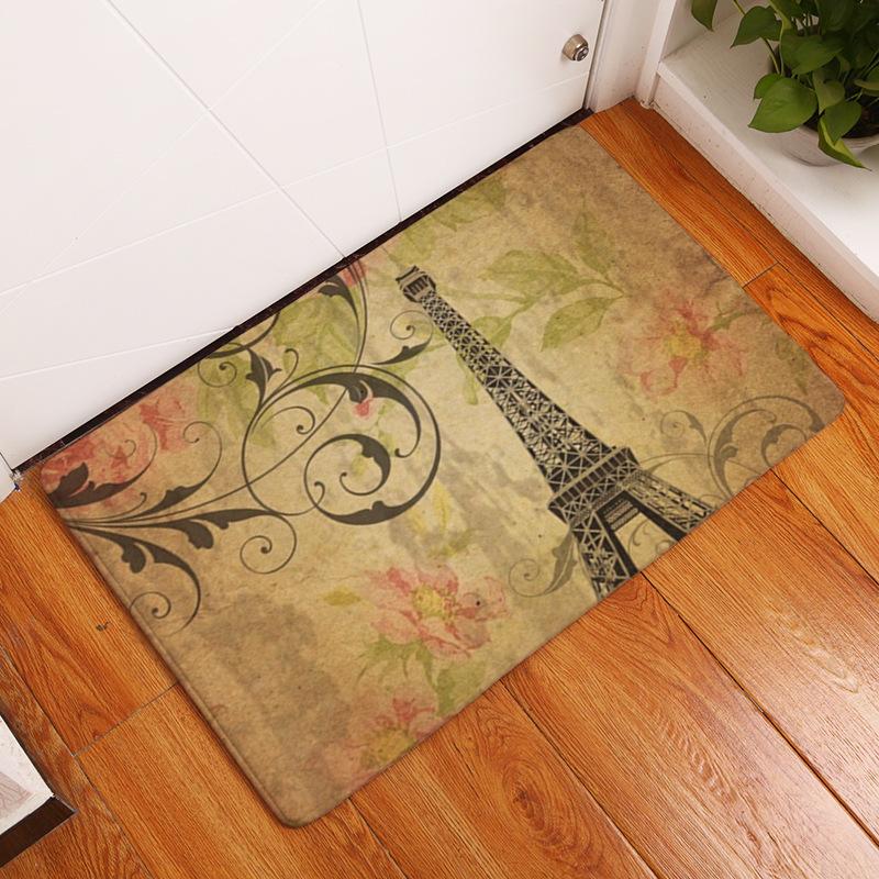 Nordic Butterfly Print Entrance Door Mat Front Door Welcome Mat Washable Bathroom Non-slip Mat Porch Bedroom Carpet