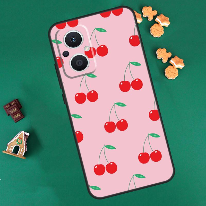 Черный розовый вишневый чехол для OPPO Reno 10 Pro 4Z 5Z 8T 4 5 6 7 8 Lite OPPO Find X6 Pro X3 X2 Neo X5 Lite Cover