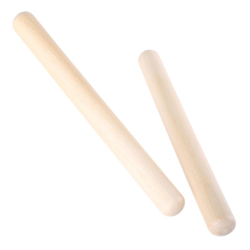 12Pcs Wood Drum Sticks Portable Music Rhythm Sticks Orff Percussion Instrument Percussion Stick Children Musical Toy