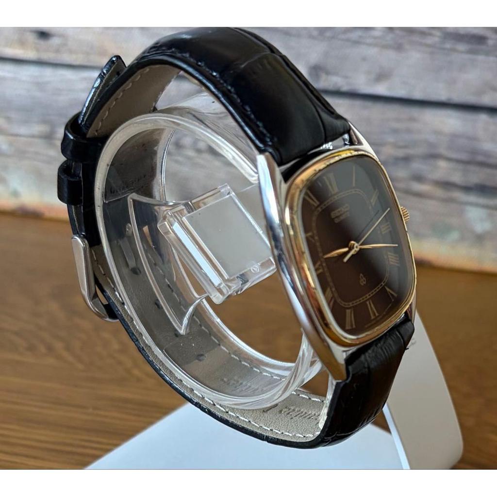 Б/у SEIKO QUARTZ Мужские часы Seiko Quartz с римскими цифрами Винтаж