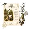 Travel Keychain Gnome with Inspirational Card, Still Hanging On, Keep Growing, Fine Healing Charm Your Path, Dwarf Key Ring for Bags Backpacks