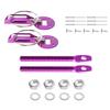 Automotive Aluminum Alloy Hood Lock Kit with Pin Bonnet Lock Latch Ensures Engine Safety and Reduces Hood Vibration on Vehicle
