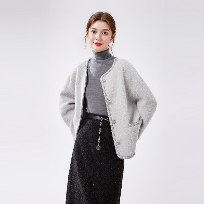 Qiusui Yiren Женская элегантная зимняя куртка в стиле маленького аромата