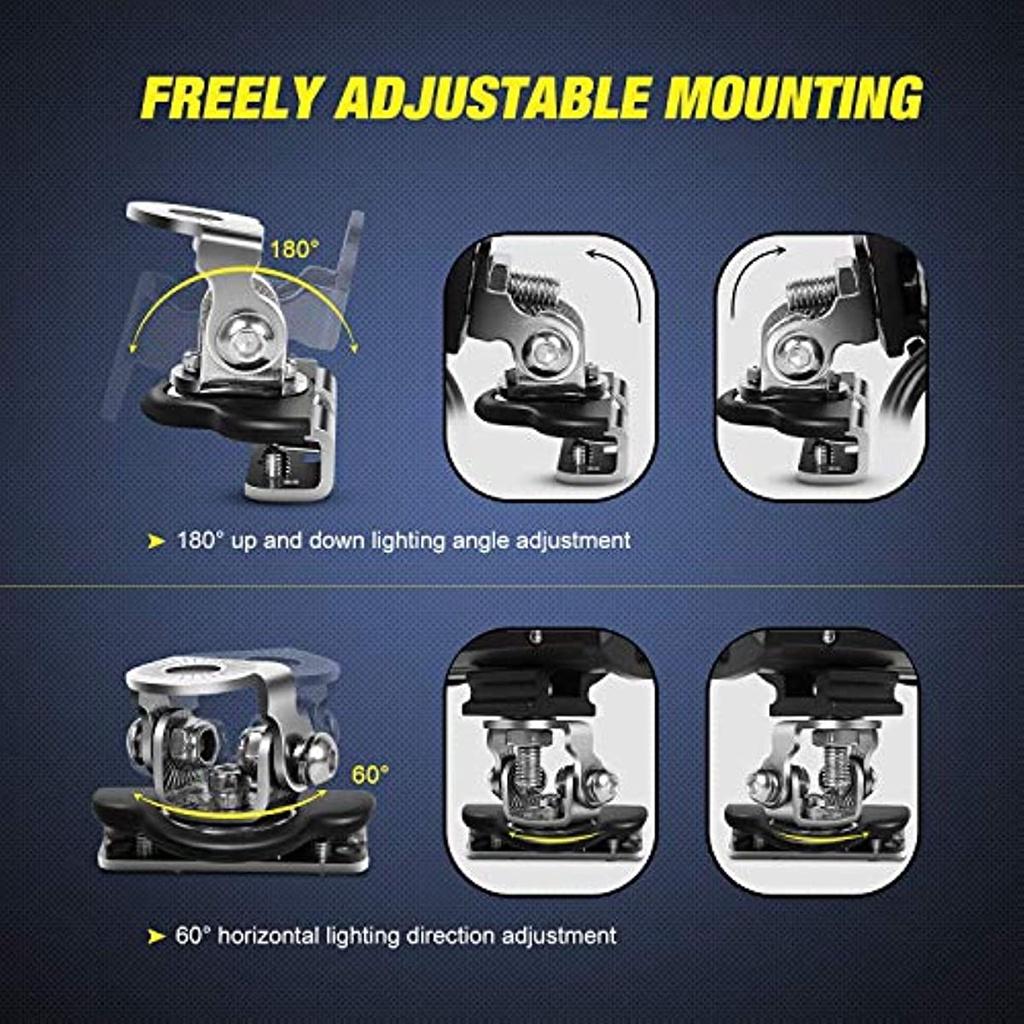 Монтажный кронштейн для светодиодной планки Nilight, 2 шт., универсальный регулируемый капот, кронштейн для крепления рабочего освещения, держатель зажима для внедорожного джипа, грузовика, внедорожника