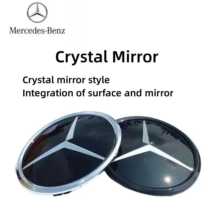 Car Front Grill Logo Light mirror face LED Badge Emblem Luminous Decorative Light Mercedes Benz W167 GLC GLE CLS 2020-2023 UE1