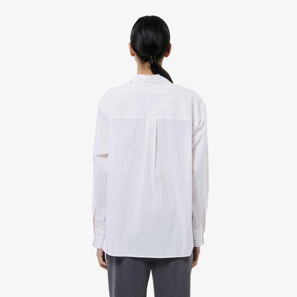 [Lacoste] Women's Striped Cotton Shirt CF292E-55N70V