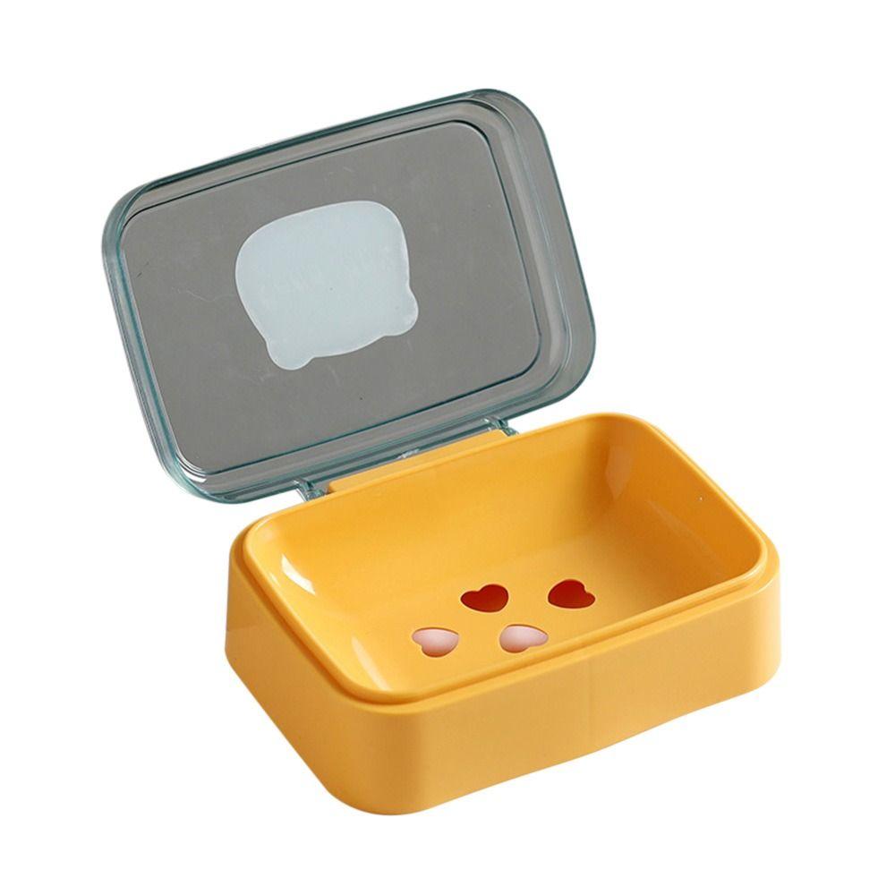 Bathroom Accessories Double Layer With Cover Shampoo Boxes Soap Holder Travel Soap Box Soap Dish